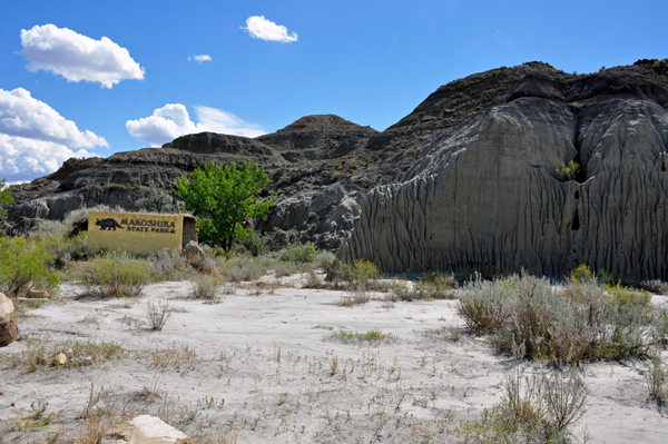 entry sign: Makoshika State Park